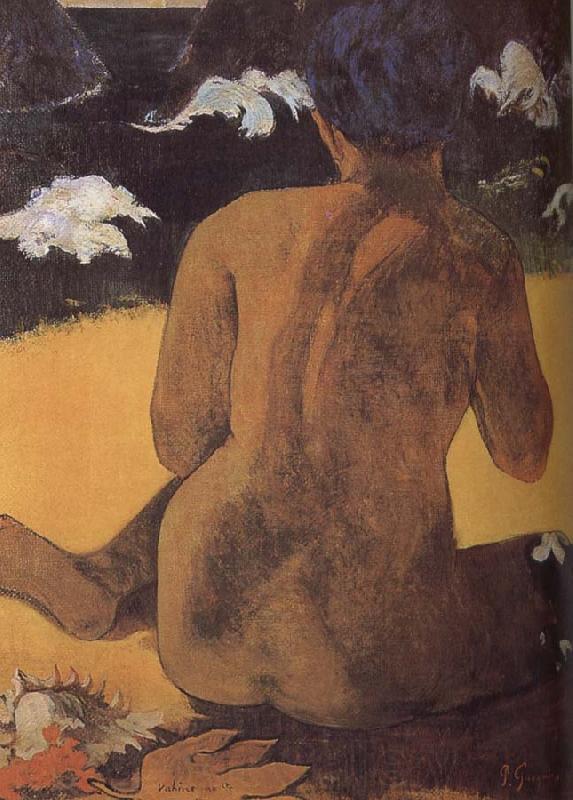 Paul Gauguin Beach woman Norge oil painting art